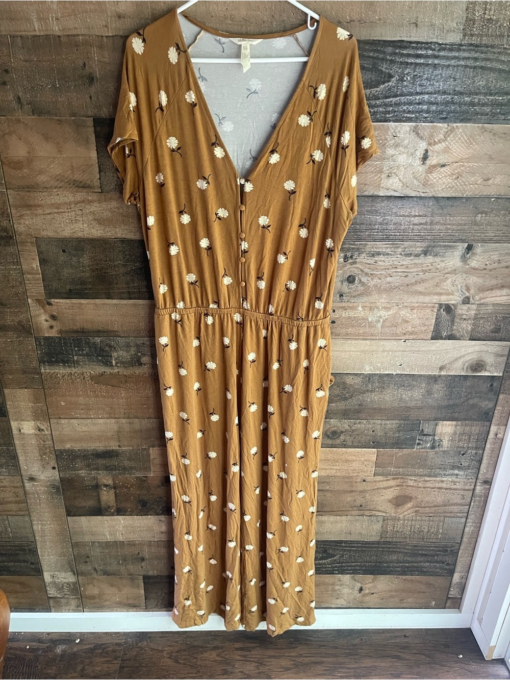 Matilda Jane Mustard Floral V-Neck Maxi Dress